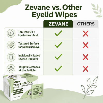 Zevane Tea Tree Oil Eyelid WIpes