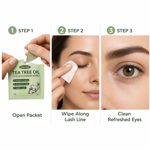Zevane Tea Tree Oil Eyelid WIpes