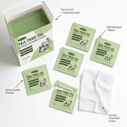 Zevane Tea Tree Oil Eyelid WIpes